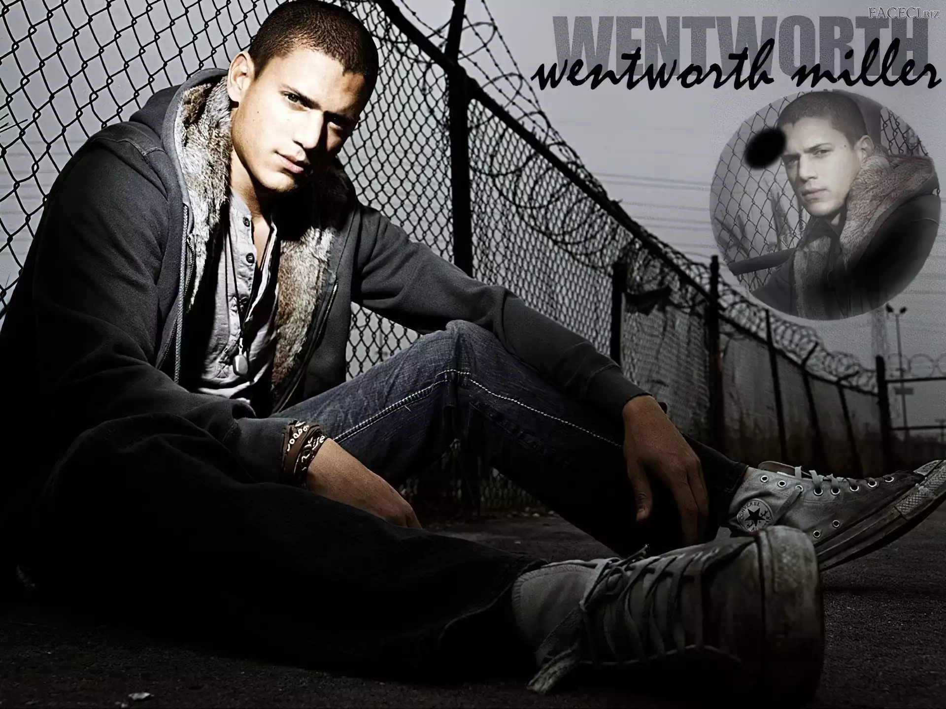 Wentworth Miller, adidasy, Skazany na śmierć, Prison Break, ogrodzenie