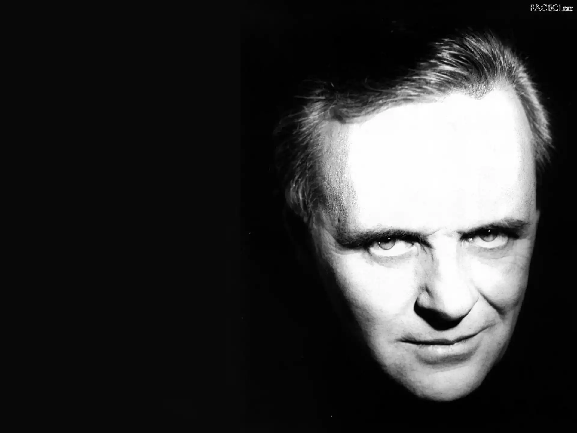 twarz, włosy, Anthony Hopkins, siwe